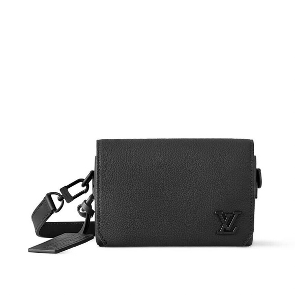 LOUIS VUITTON FASTLINE WEARABLE WALLET BLACK M82085 REMOVABLE STRAP - Picture 1 of 10